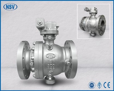 炭素鋼トラニオン形ボールバルブ